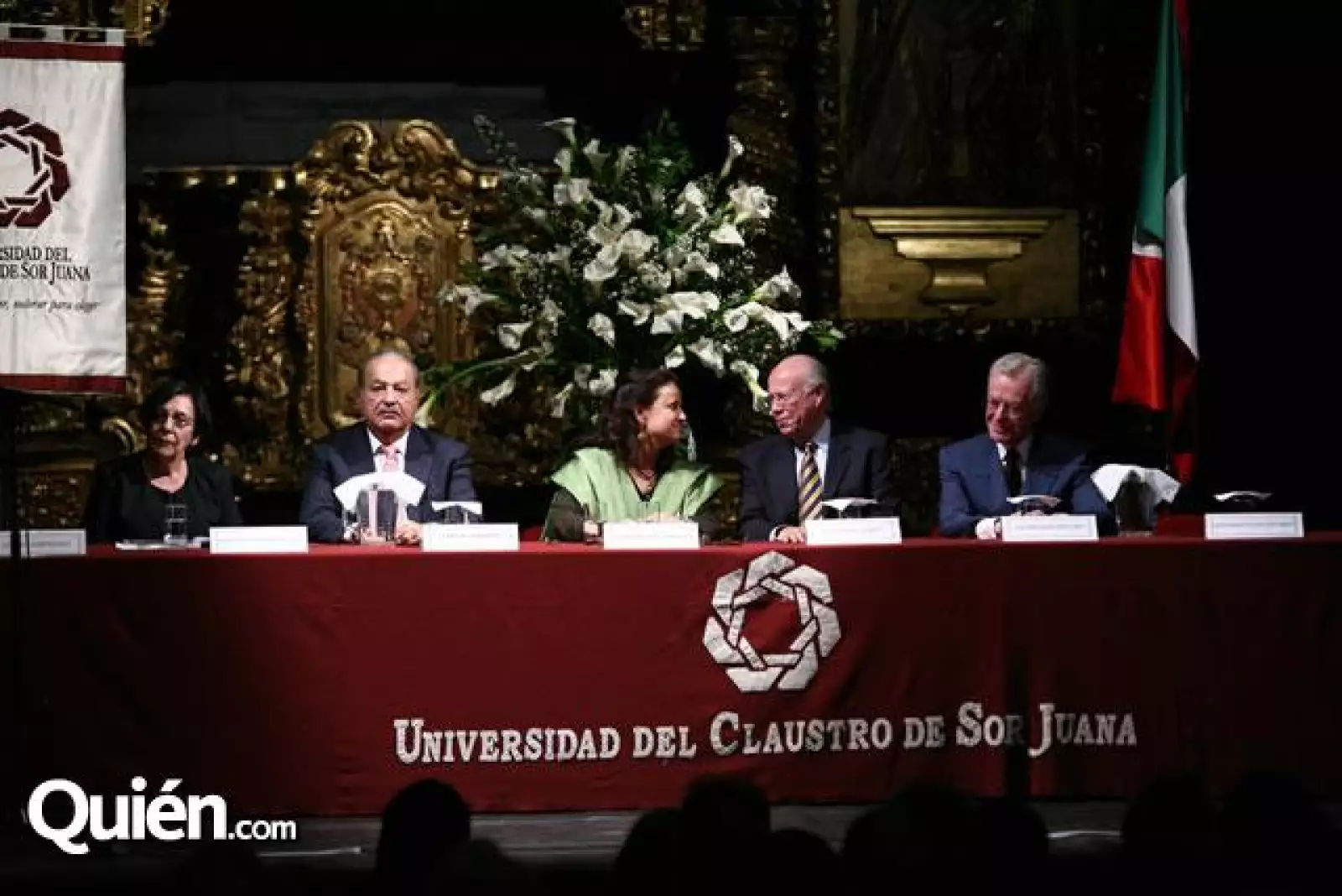 Alejandra Moreno Toscano,Carlos Slim Helú,Carmen Beatriz López Portillo,José Narro Robles,Jacobo Zabludovsky