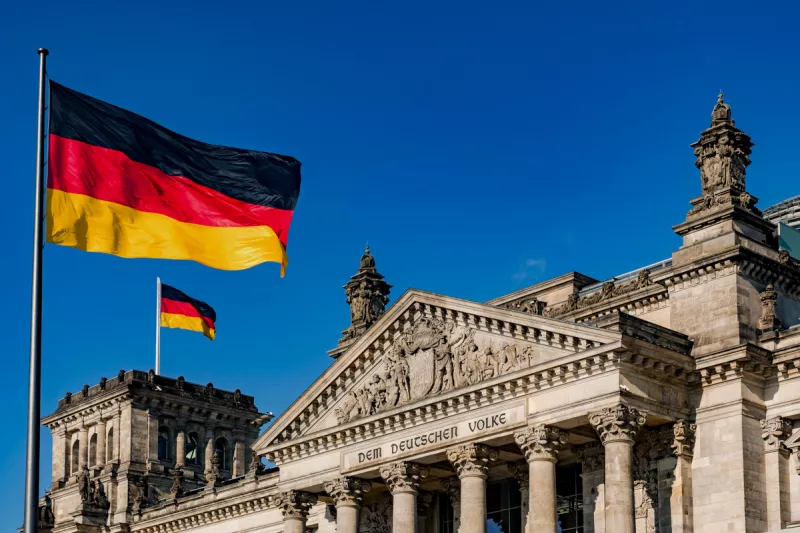 (El edificio de Reichstag en Alemania)