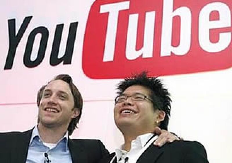Los fundadores Chad Hurley y Steve Chen vendieron a Google su portal de videos, en junio del 2007, por más de 1,600 millones de dólares. Foto: Reuters