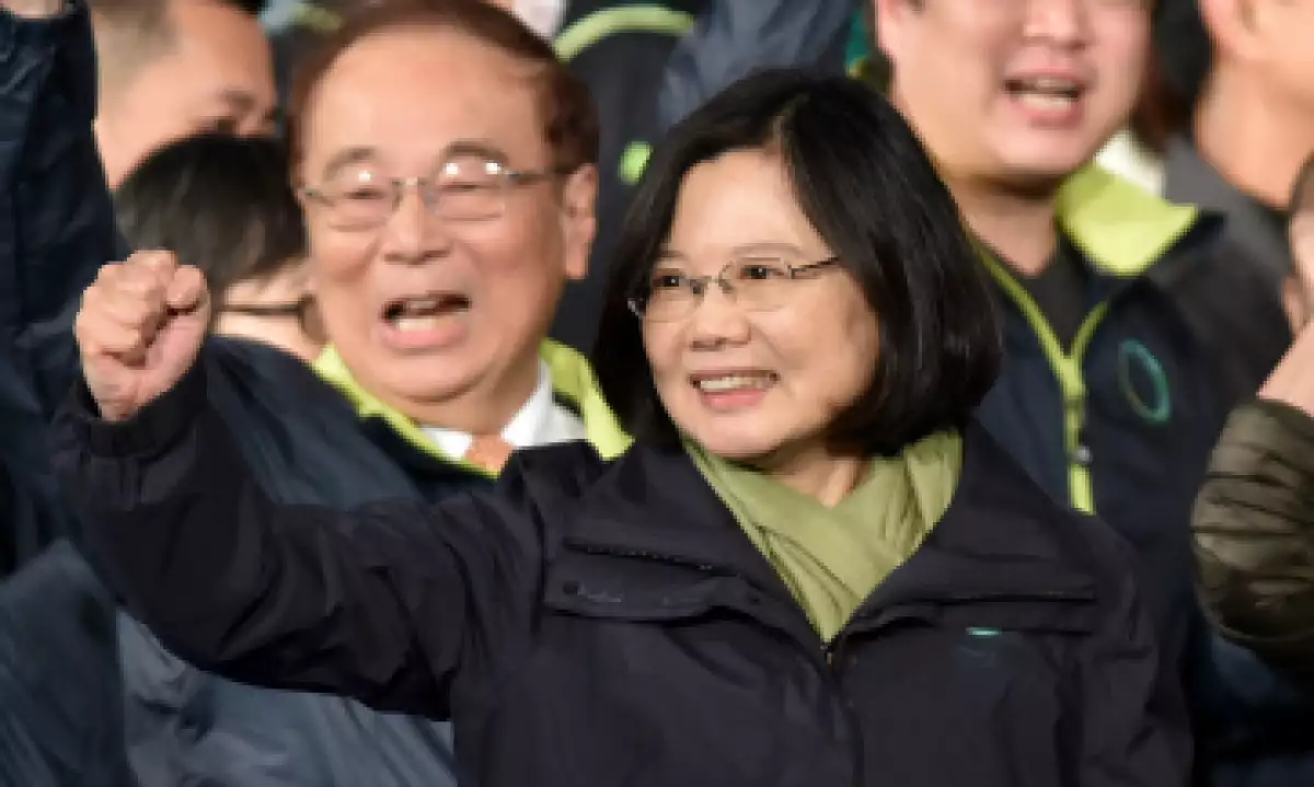 Taiwán tendrá a su primera mujer presidenta, tras la elección de este sábado. (Foto: AFP)