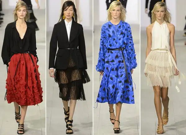 Las aplicaciones y estampados de la flor poppy, y el encaje y las transparencias, lograron crear un look femenino y sensual.