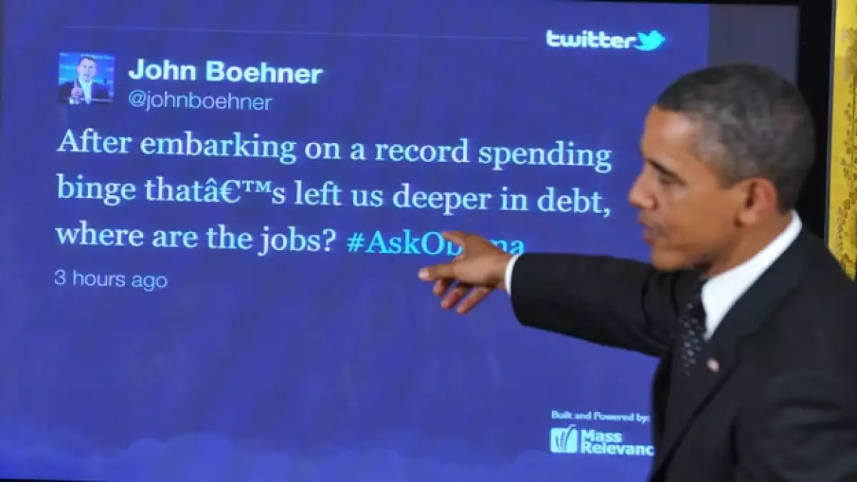 Obama participa en un townhall en Twitter