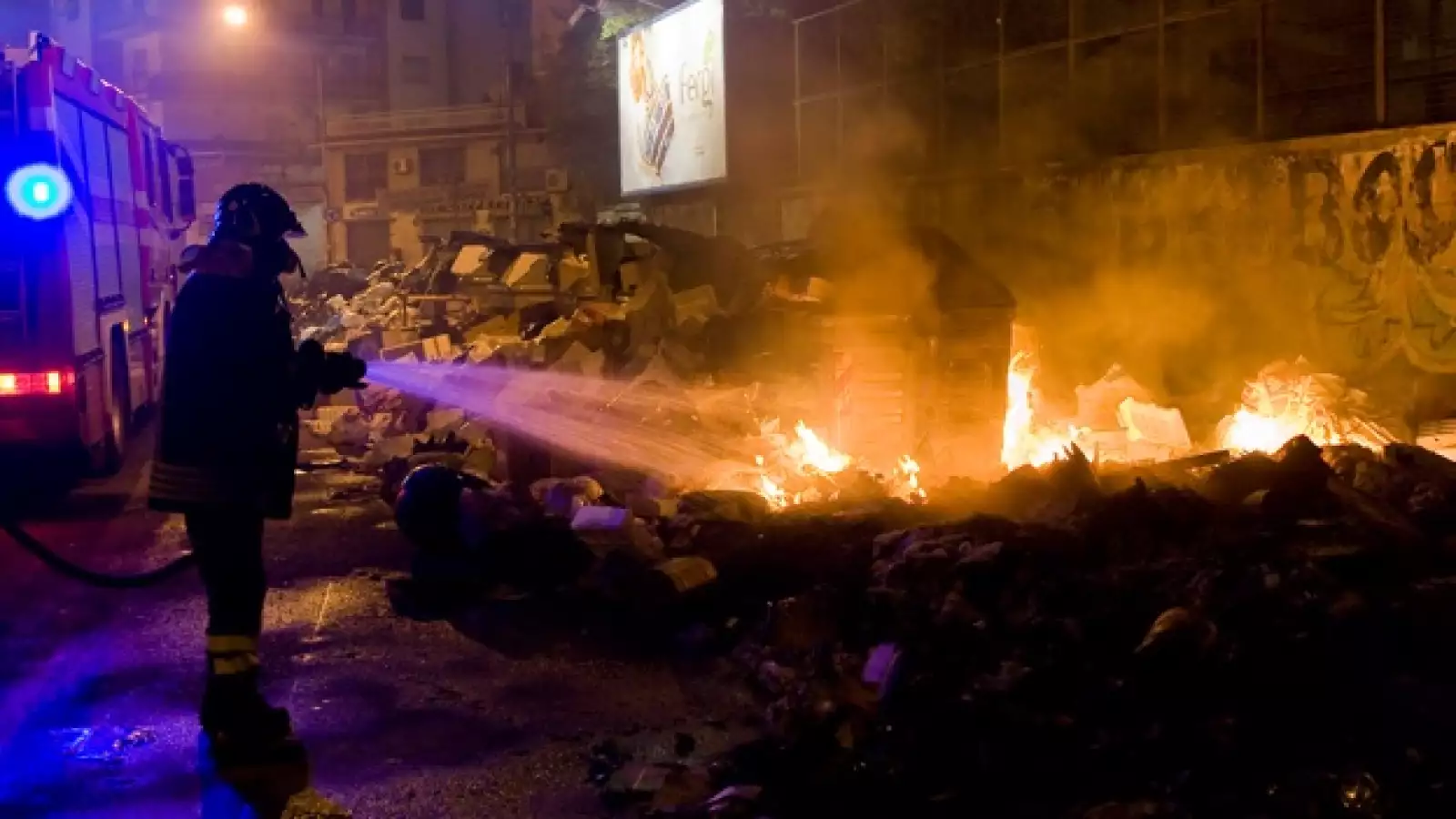 basura incendio