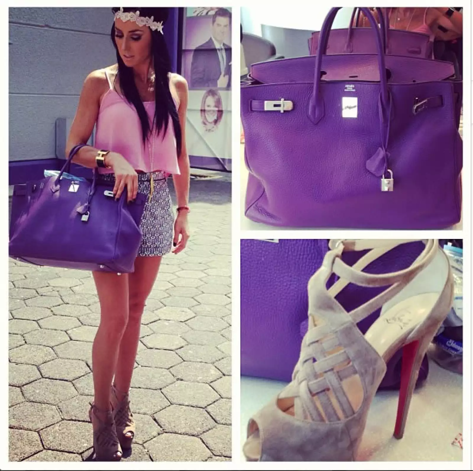 Inés se enfoca mucho en los accesorios y detalles de sus outfits.