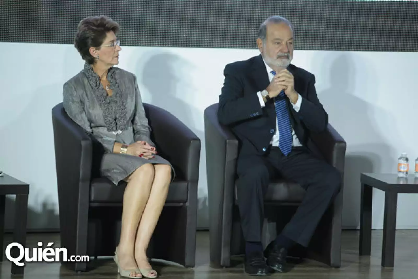 Mercedes Juan López y Carlos Slim