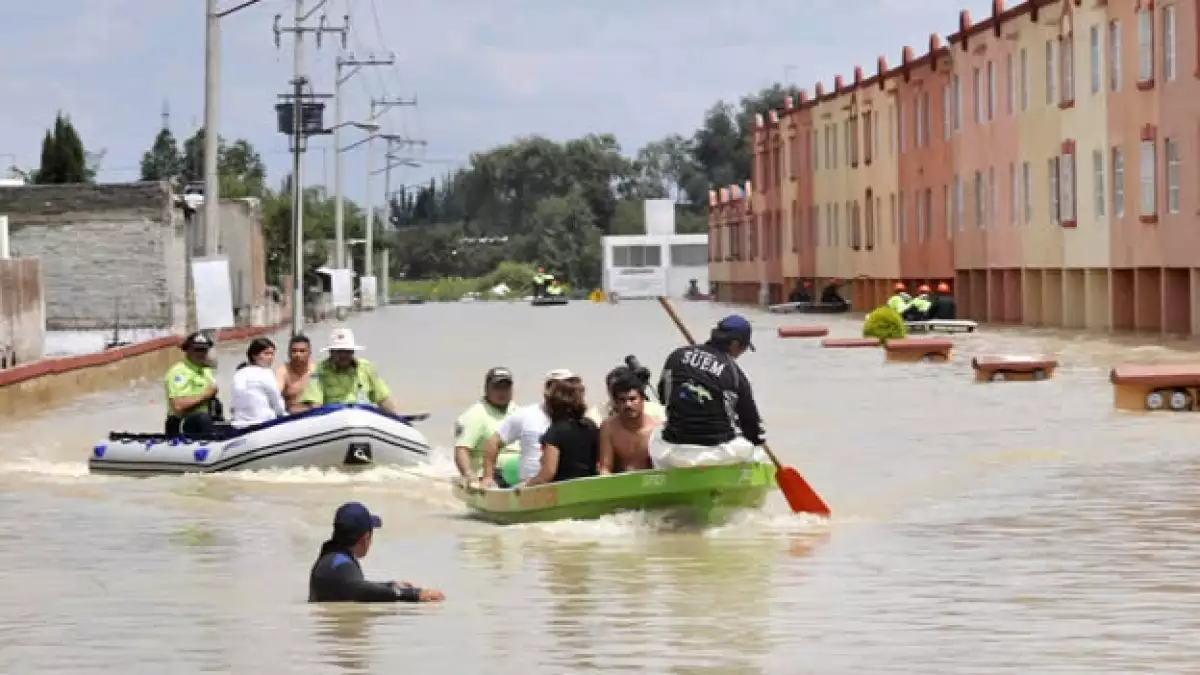 lluvia inundacion estado de mexico