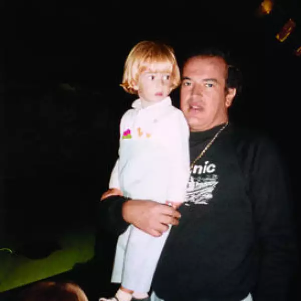 Alexis Braun con su papa