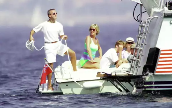 Dodi Al Fayed y la princesa Diana