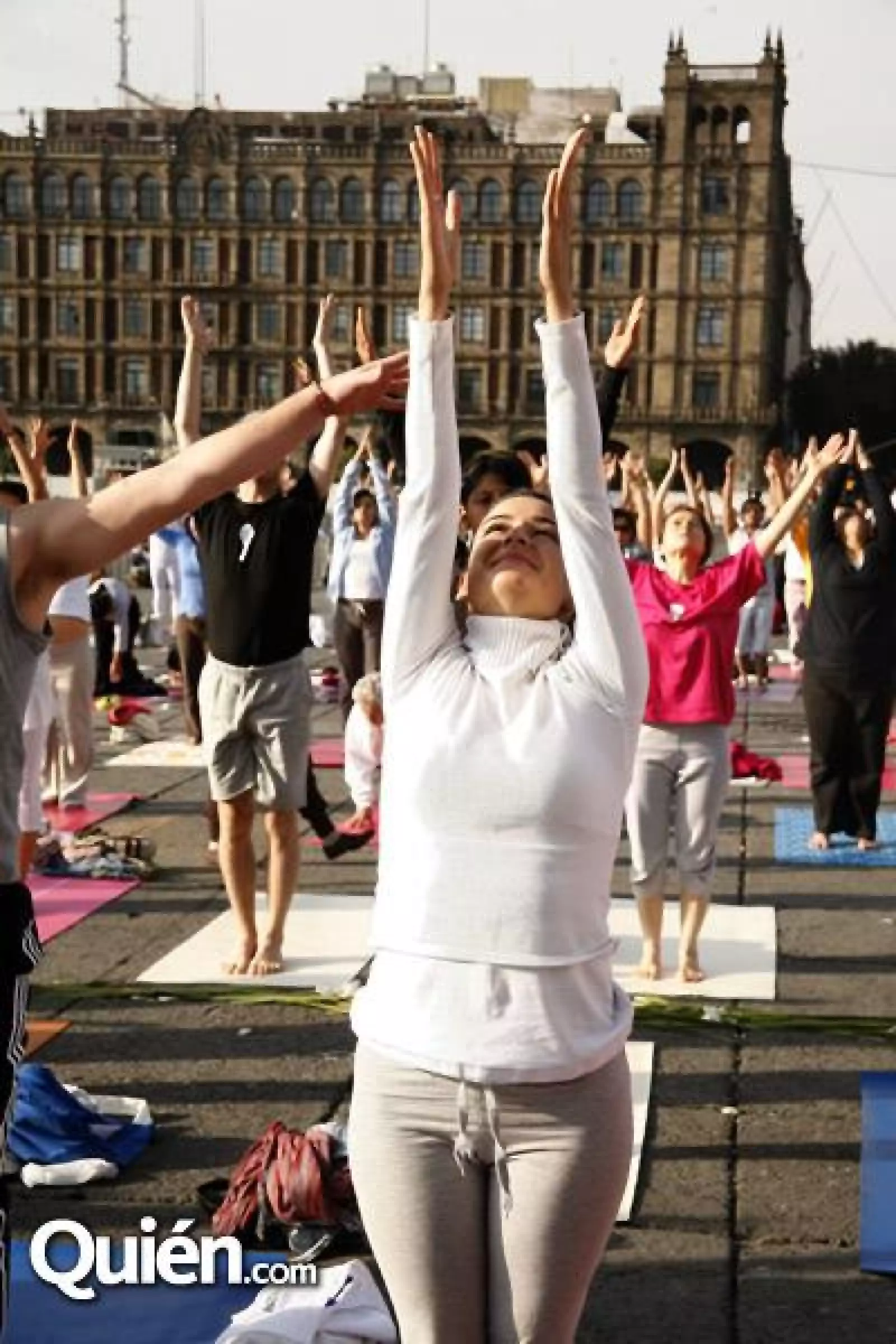 Yoga en el zocalo