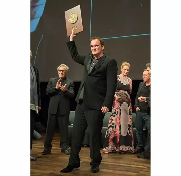Tarantino se mostró muy emocionado por recibir el premio, ya que no lo esperaba.