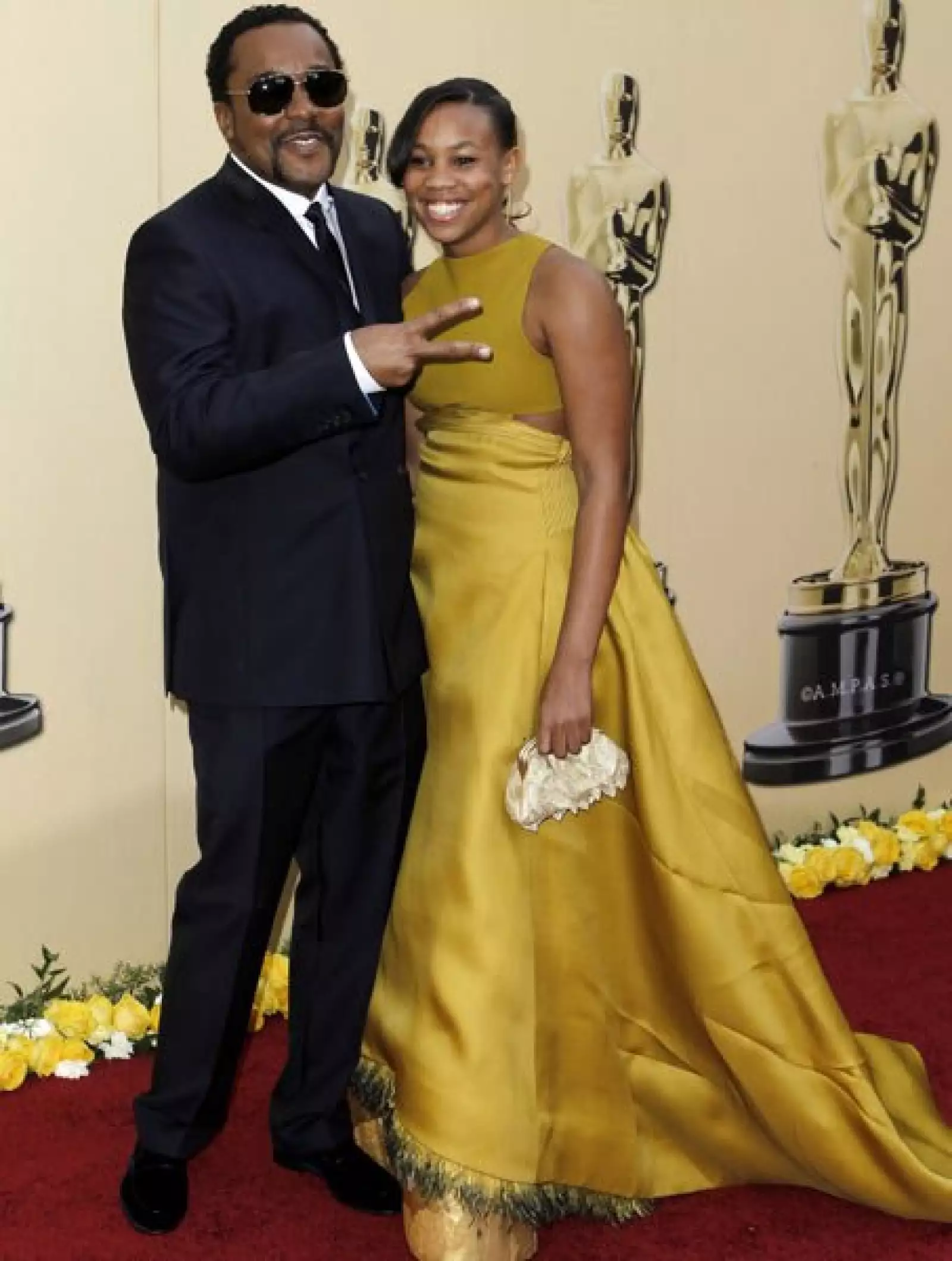 El director Lee Daniels con su hija Clara.