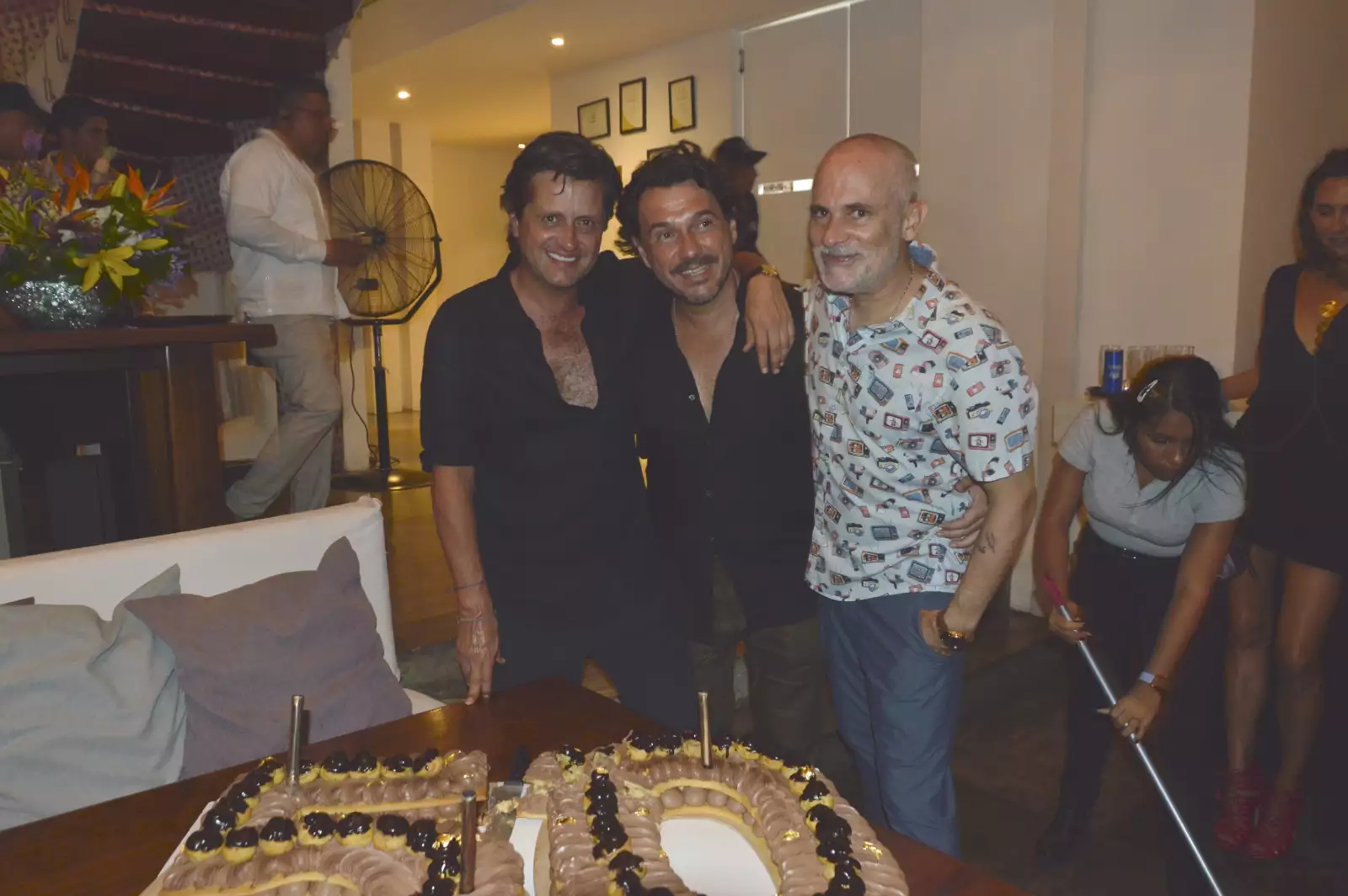Geoffrey Fernández, Rolly Pavia y Arturo Navarro 
