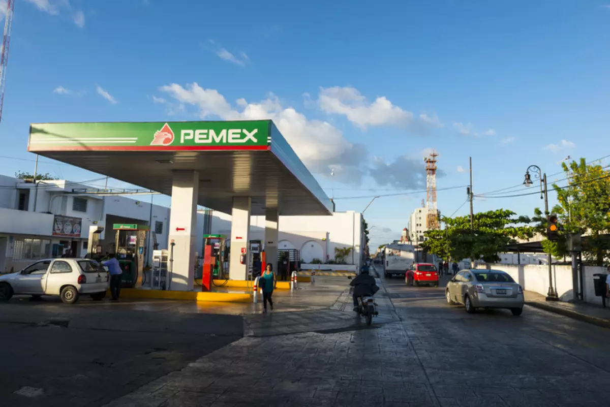 estación de gasolina de Pemex