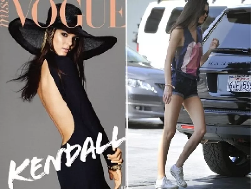 La novia de Kanye West manifestó -por segunda ocasión- sentir cierta envidia por el cuerpo de Kendall, quien luce como modelo profesional en la nueva portada de Vogue Australia.