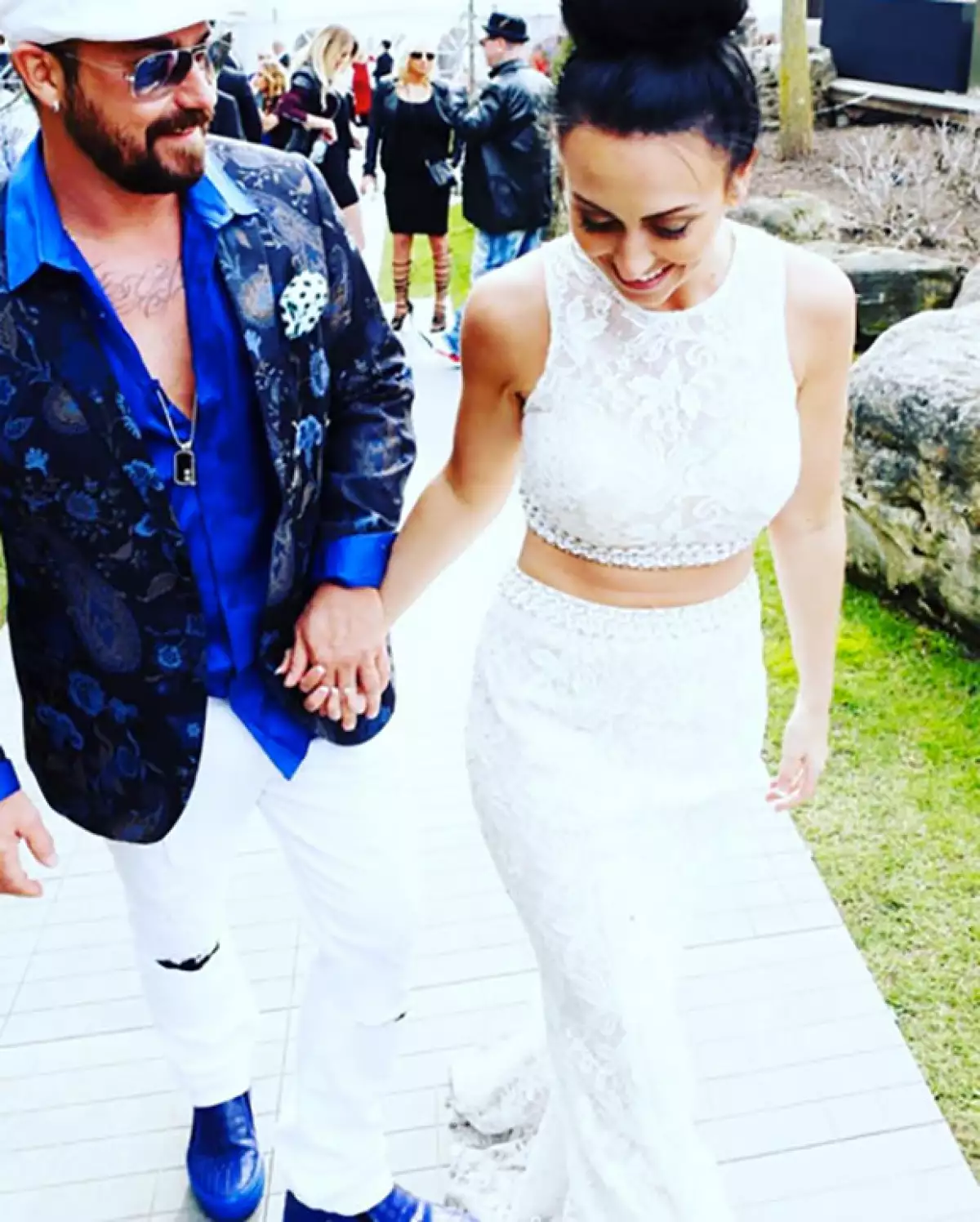 Jeremy Bieber celebró su compromiso con Chelsey Revelo en Toronto.