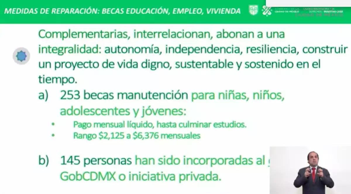 Apoyos a familiares de la L12 