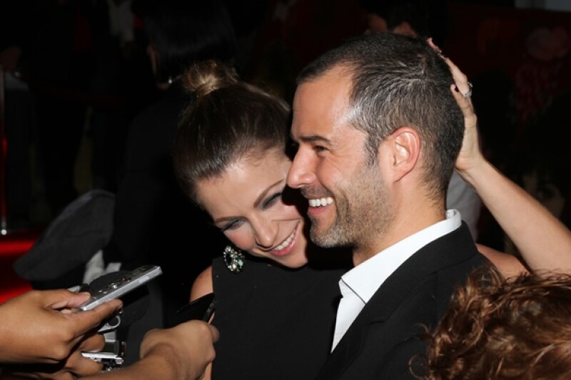 Ludwika y Emiliano estuvieron muy amorosos durante la premiere.