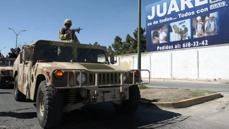 Patrullaje en Ciudad Juárez
