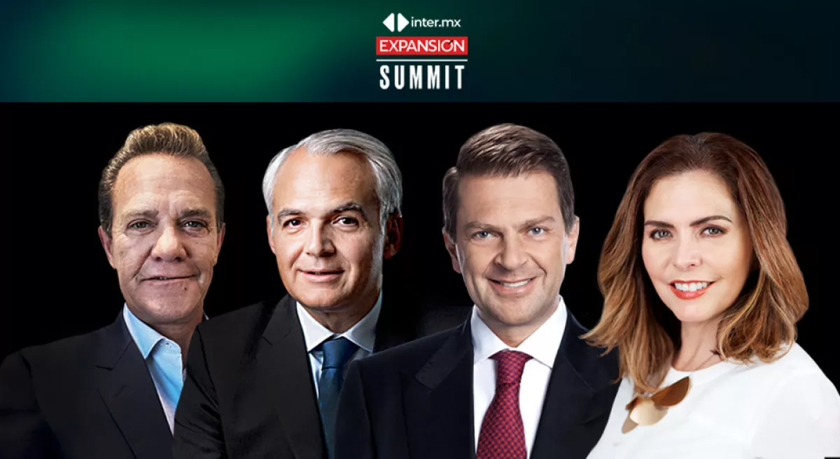 Arturo Saval, de Nexxus; Sergio Méndez, de BlackRock México; Emilio Romano, de Bank of America y Liliana Reyes, de Amexcap.