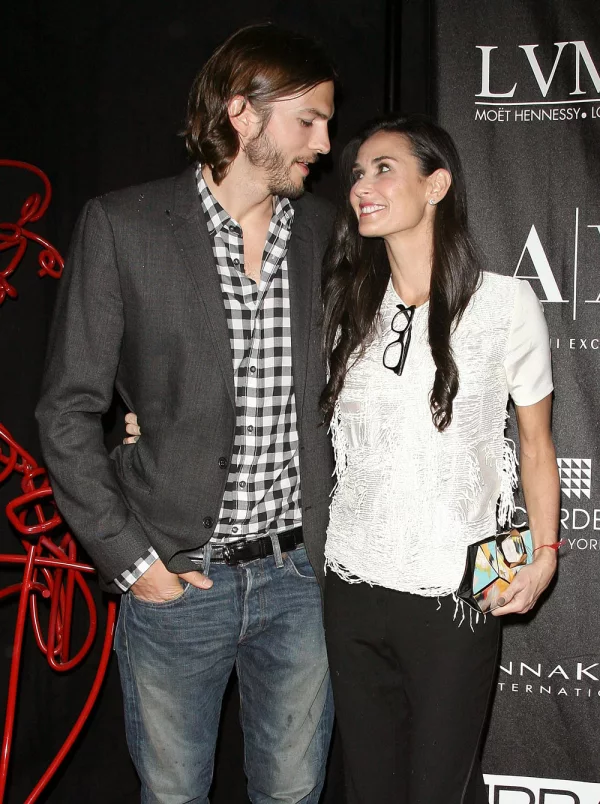 Ashton Kutcher y Demi Moore