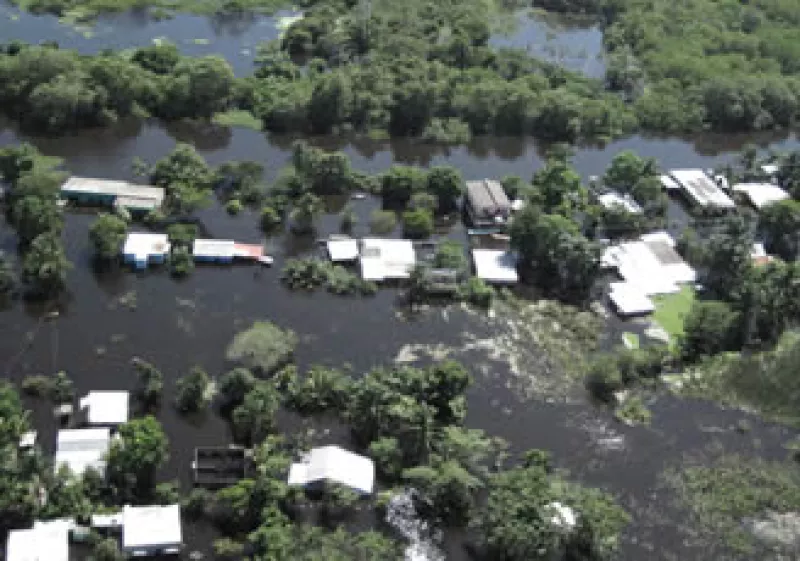 Parte del estado se encuentra bajo el agua (Foto: Notimex)