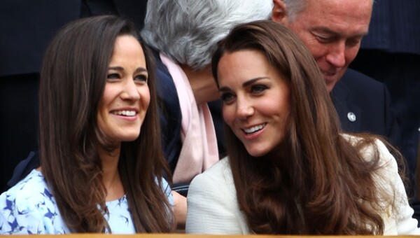 Kate con Pippa, quien se presume es mejor jugadora que la Duquesa.
