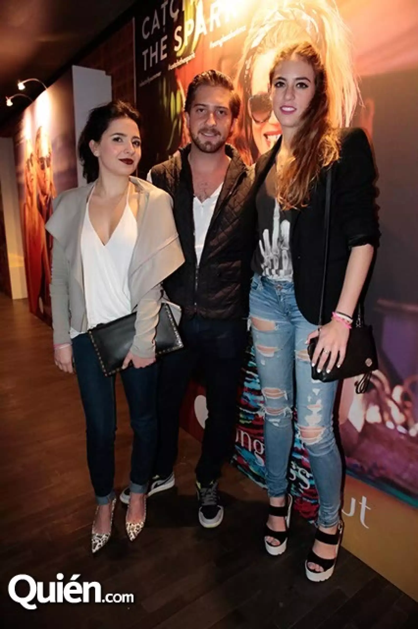 Paulina López Saad,Miguel Pérez Gallego y Fabiola Arozqueta Chahin