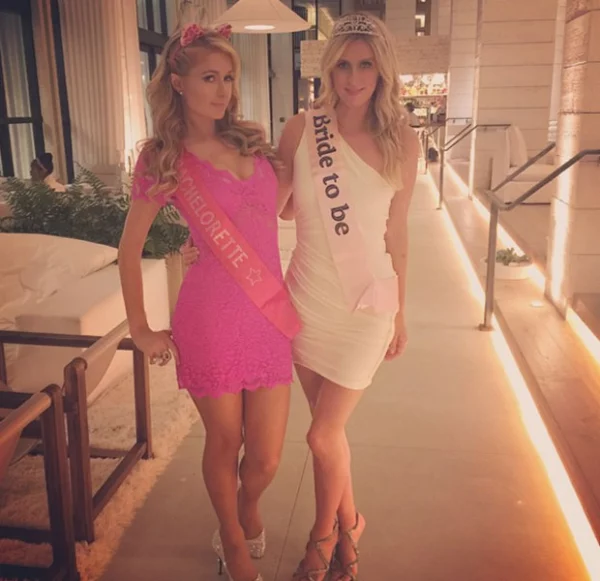 Las hermanas festejaron en el nightclub The Wall del W Hotel.
