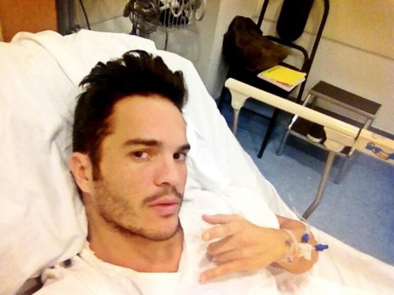 El actor tomó con humor su enfermedad a pesar de los molestos síntomas.