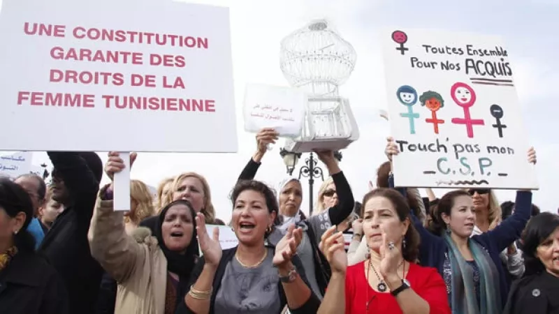 Túnez - mujeres - protestas