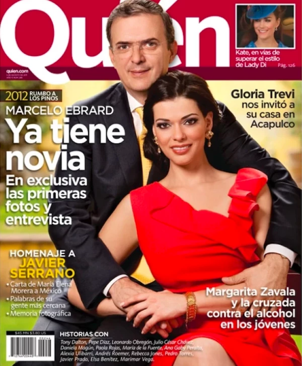 Marcelo Ebrard y Rosalinda Bueso.