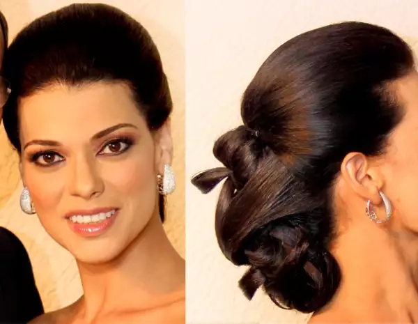 El maquillaje de Rosy fue acertado, al igual que el peinado.