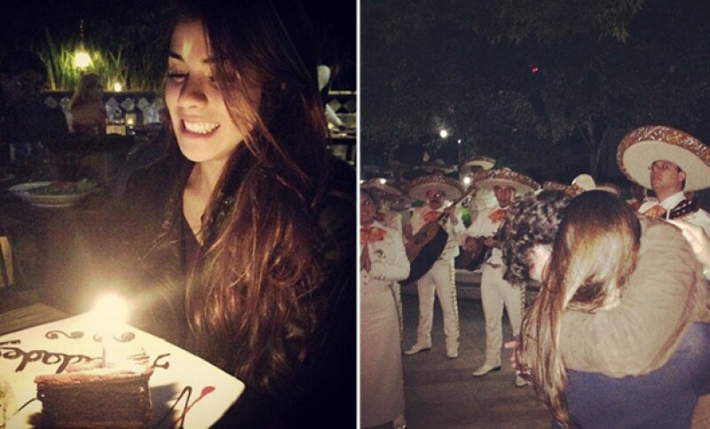 Así festejó Paulina su cumple el año pasado con su novio.