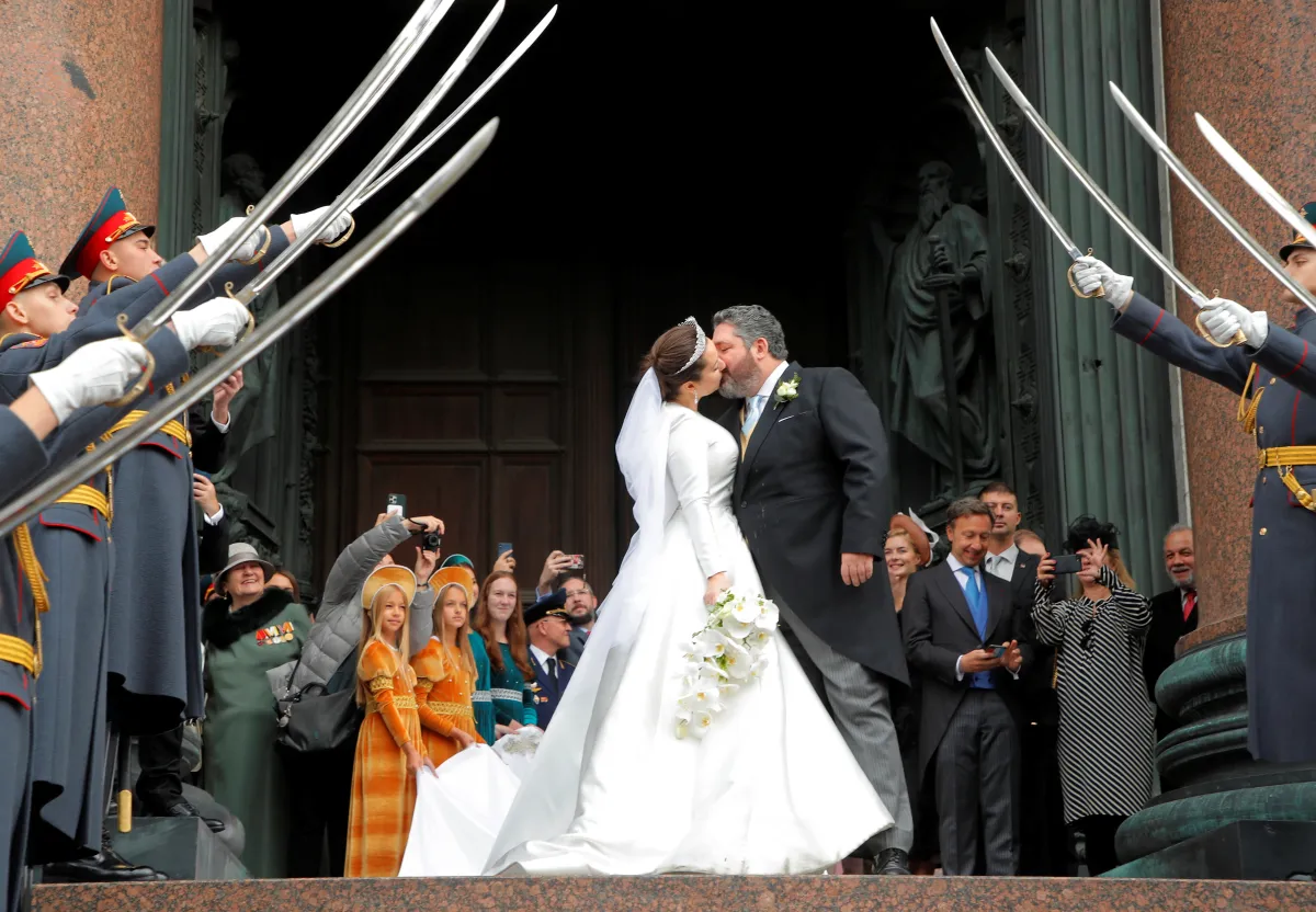 Gran Duque George Mikhailovich Romanov y Victoria Romanovna Bettarini