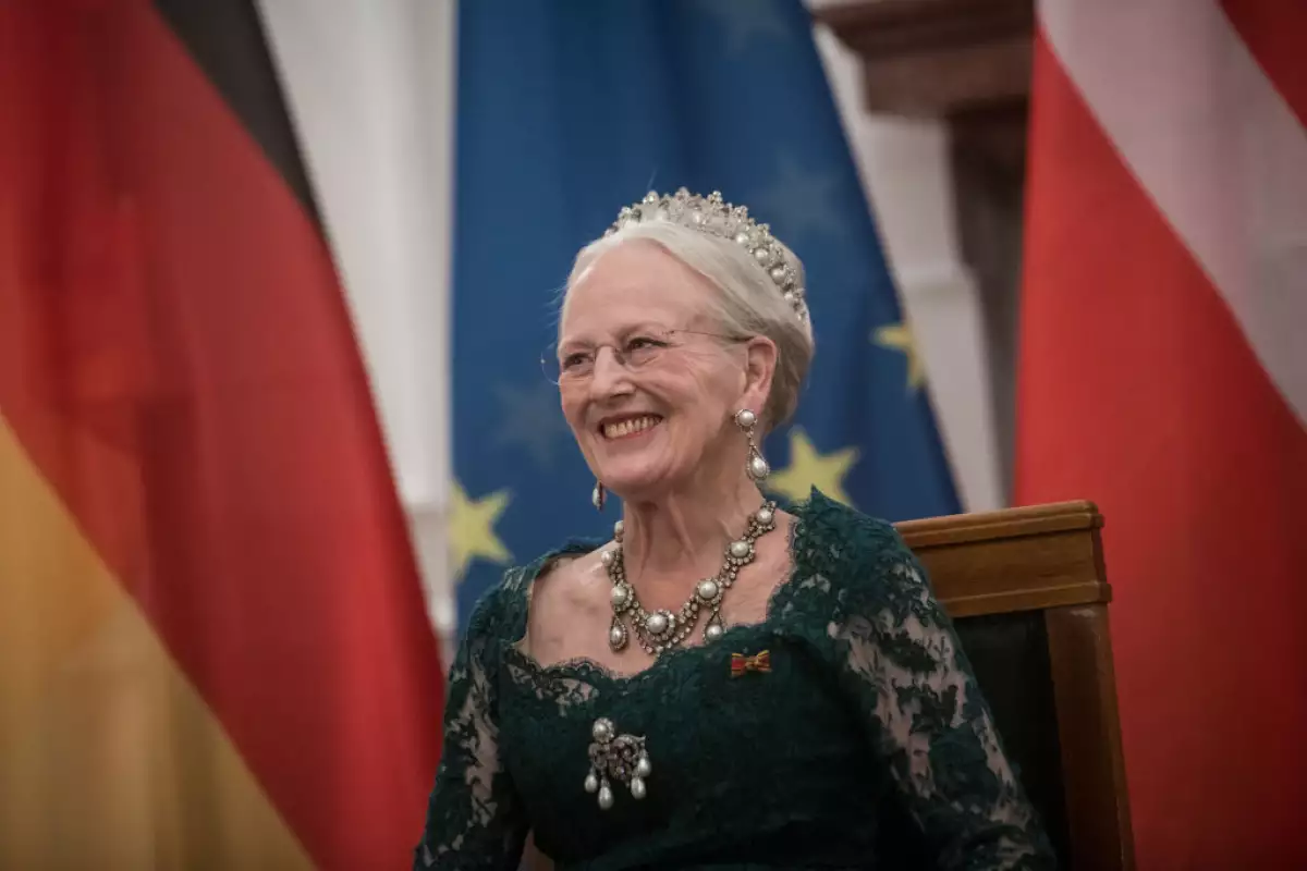 Foto de la reina Margarita II de Dinamarca, quien abdica al trono.