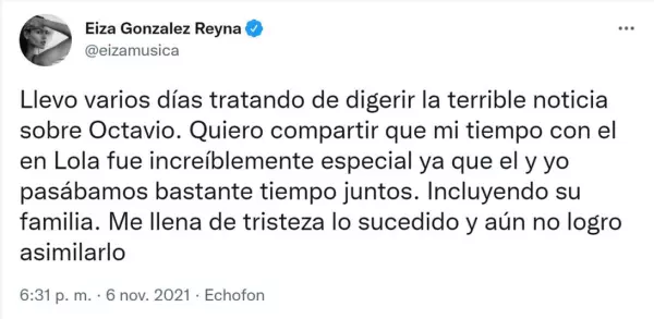 Twitter de Eiza González