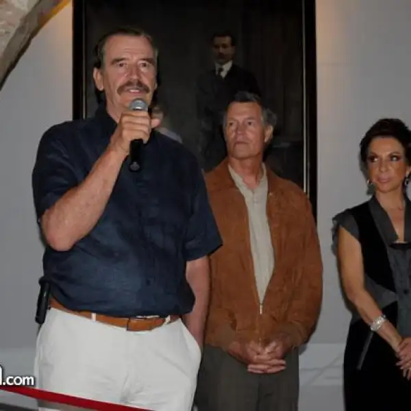 Vicente Fox,Steve Hilton y Martha Sahagún