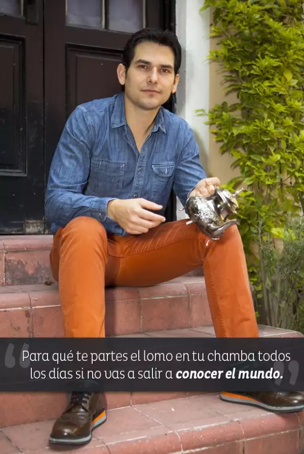Alan y su tetera marroquí.