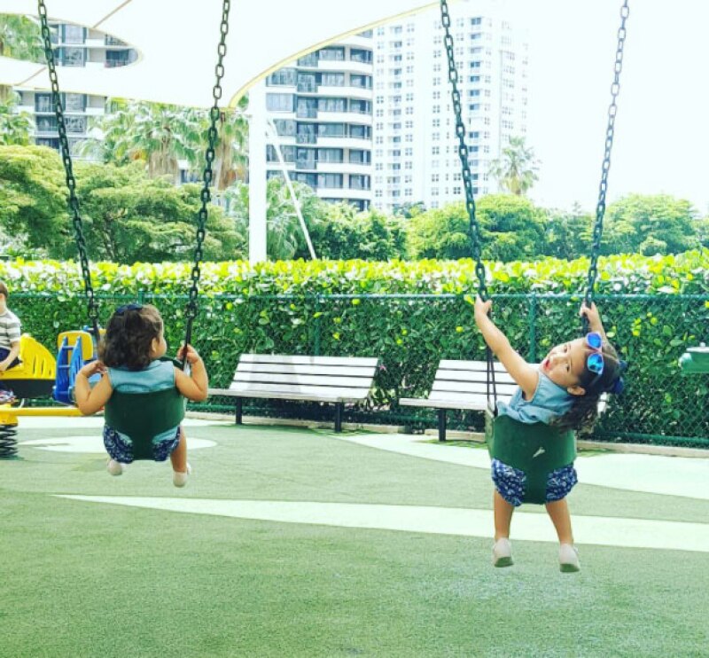 Mini Jacky y Carolina seguro se divirtieron mucho el Día del Niño.