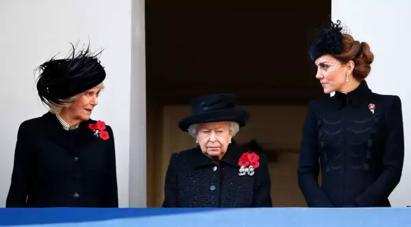 Camilla, Elizabeth II y Kate