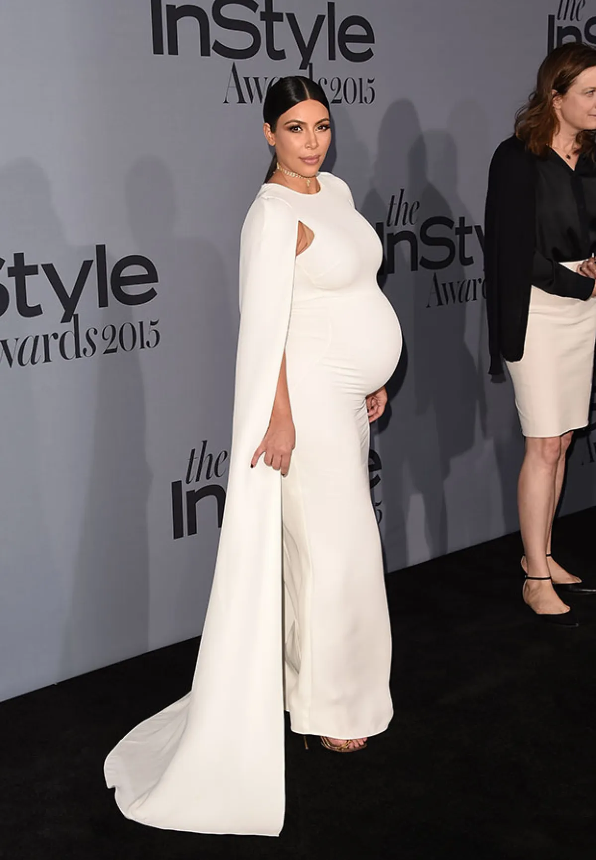 La esposa de Kanye West no pierde oportunidad de presumir su baby bump.