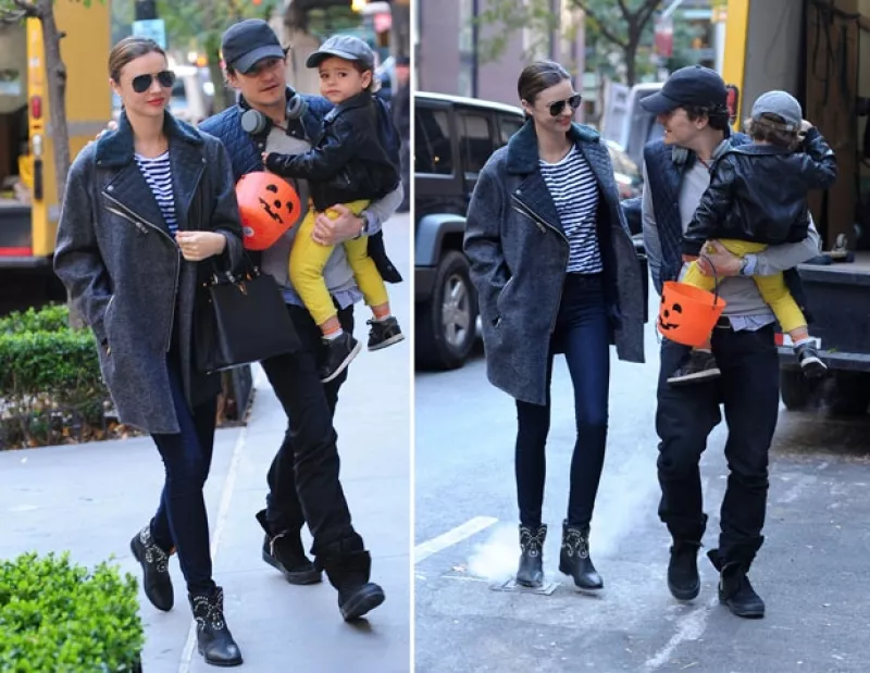 Ayer la ex pareja fue captada caminando por las calles de la gran manzana en compañía de su pequeño. Aunque en ningún momento se vieron amorosos sí hubo ciertos gestos de cariño.
