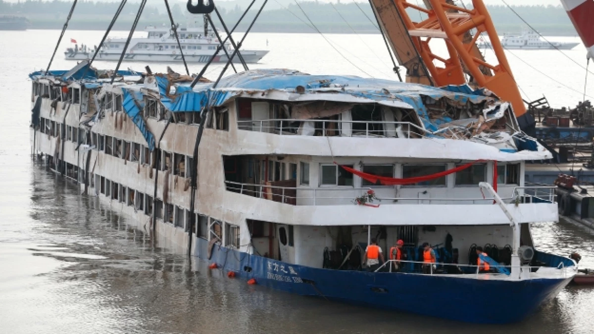 china barco hundido