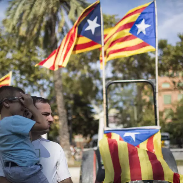 Situation outside Parliament of Catalonia in Barcelona