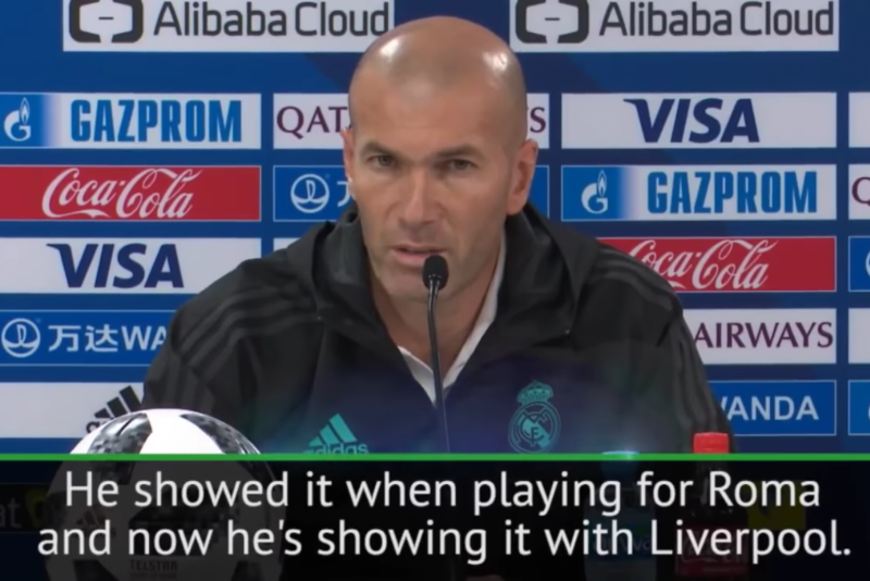 Zidane habla de Salah
