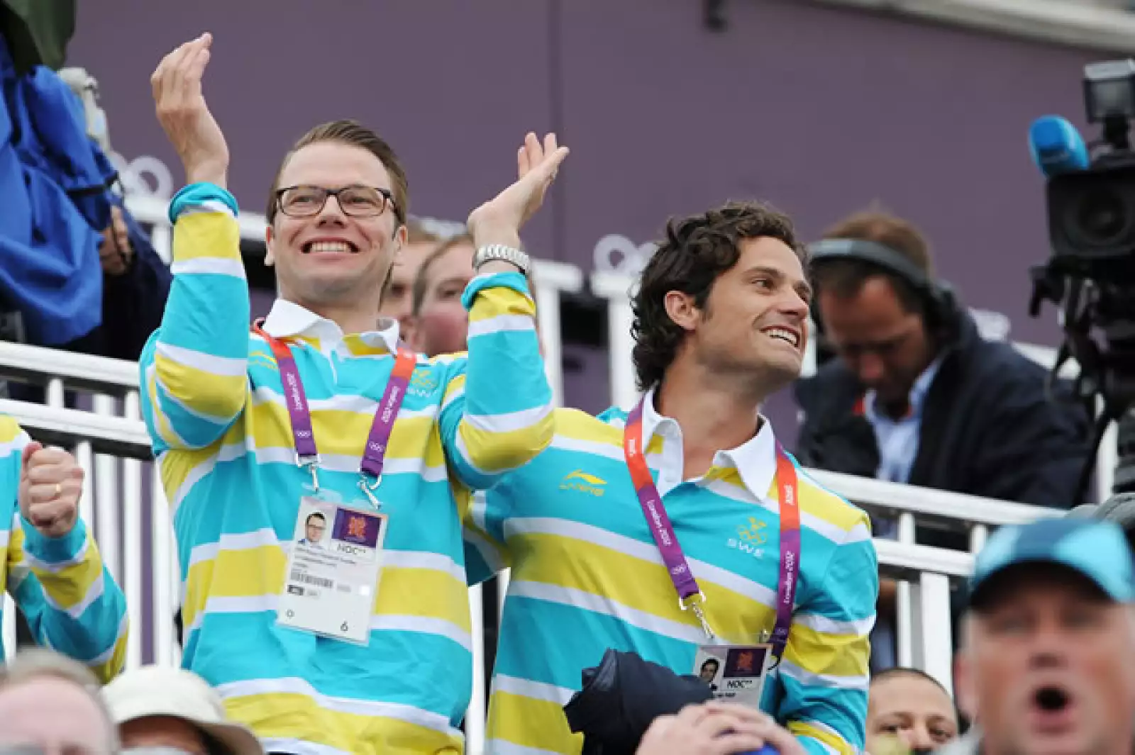 El príncipe Daniel y el príncipe Carl Philip también se emocionaron durante la justa ecuestre.