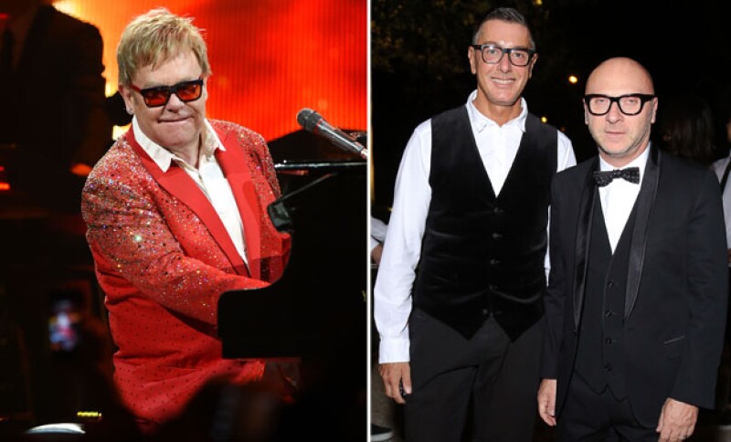 Elton John se mostró en contra de las declaraciones de los diseñadores Stefano Gabbana y Domenico Dolce.