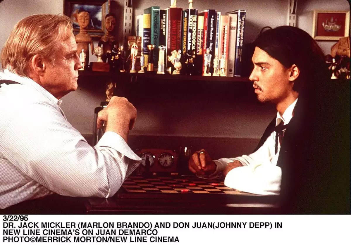 Dr Jack Mickler(Marlon Brando And Don Juan (Johnny Depp In New Line Cinema's Don Juan Demarco