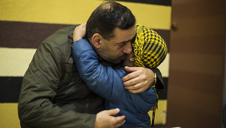 Khaldoun pudo rescatar a su hermano Said y su familia, pero ha perdido casi 30 familiares en la guerra de Siria.