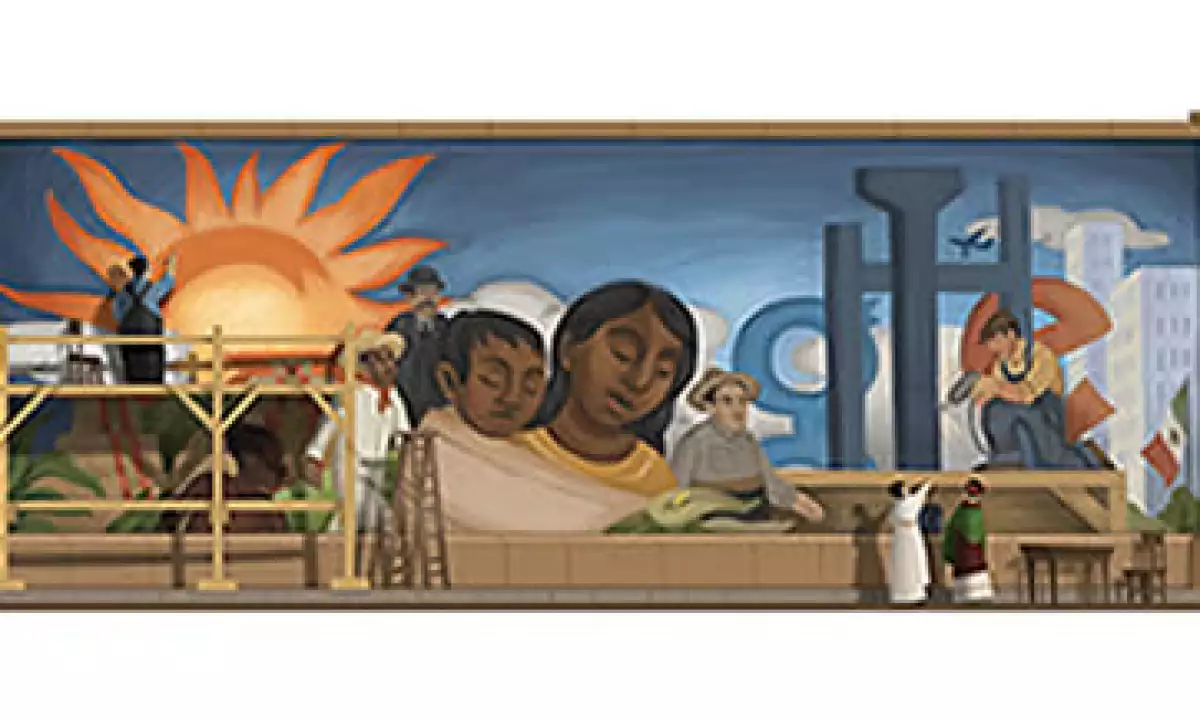 Google festeja el 125 aniversario del nacimiento de uno de los artistas y personajes más referentes del movimiento muralista. (Foto: Especial)